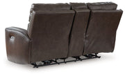 Crossplex Power Reclining Loveseat with Console - Furniture Home Store (Hanford, CA)