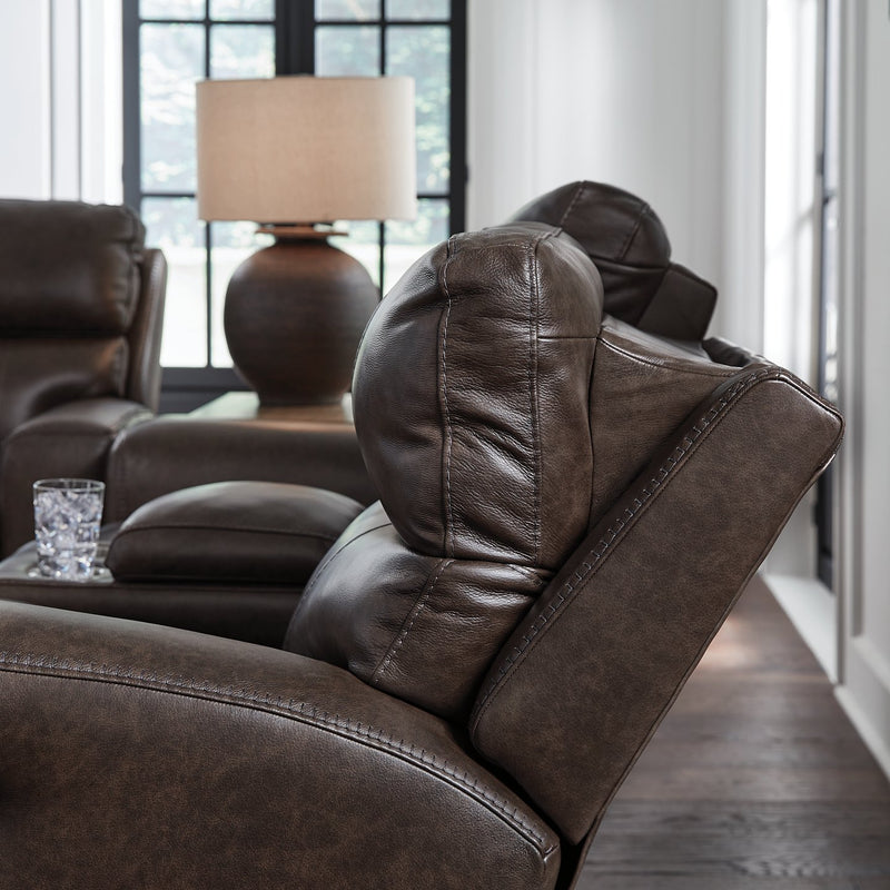 Crossplex Power Reclining Loveseat with Console - Furniture Home Store (Hanford, CA)