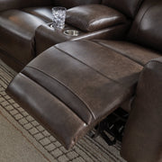Crossplex Power Reclining Loveseat with Console - Furniture Home Store (Hanford, CA)