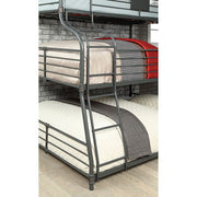 Olga III Sand Black Twin/Full/Queen Bunk Bed - Furniture Home Store (Hanford, CA)