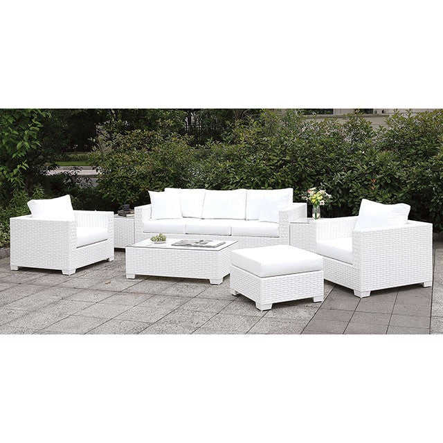 Somani Sofa + 2 Chairs + 2 End Tables + Coffee Table + Ottoman - Furniture Home Store (Hanford, CA)