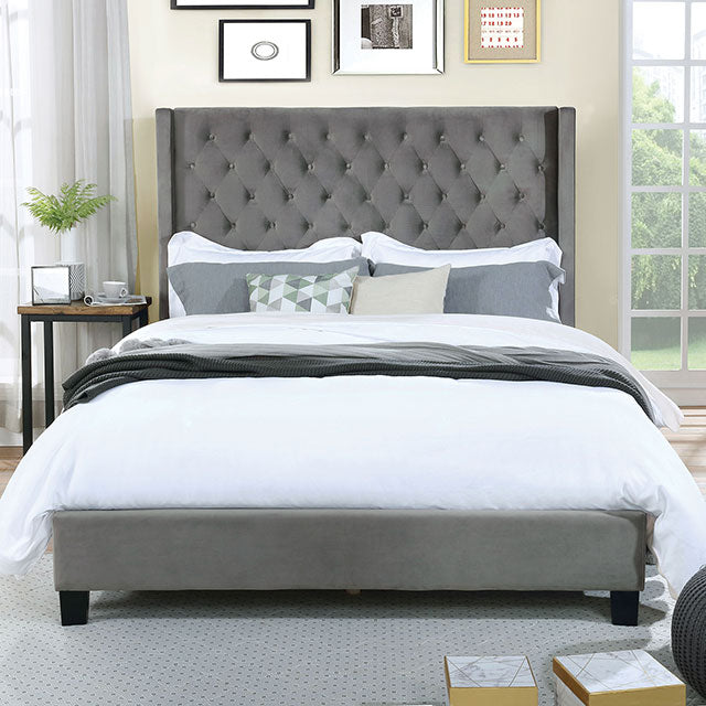 Ryleigh Bed Black, Grey, & Navy - Furniture Home Store (Hanford, CA)