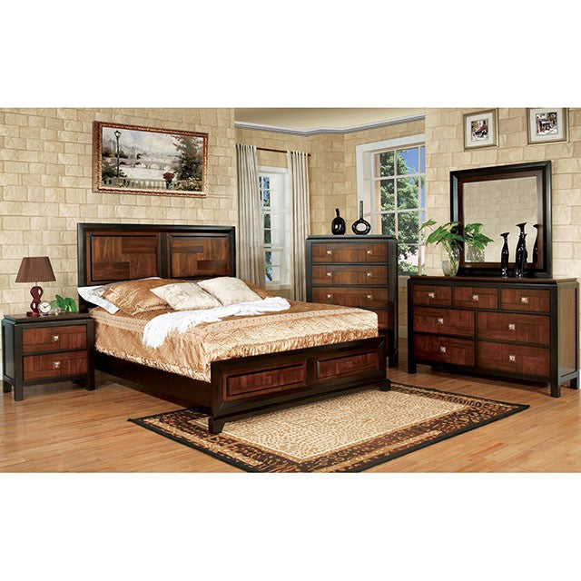 Patra Acacia/Walnut Cal.King, E.King, & Full Bed - Furniture Home Store (Hanford, CA)