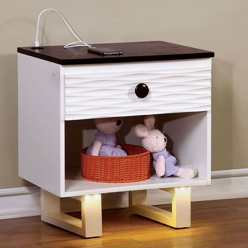 Meredith Night Stand w/ USB Outlet - Furniture Home Store (Hanford, CA)