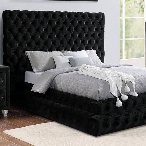 Stefania Bed Grey & Queen - Furniture Home Store (Hanford, CA)
