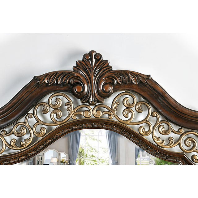 Menodora Brown Cherry Cal.King, E.King, Queen Bed - Furniture Home Store (Hanford, CA)