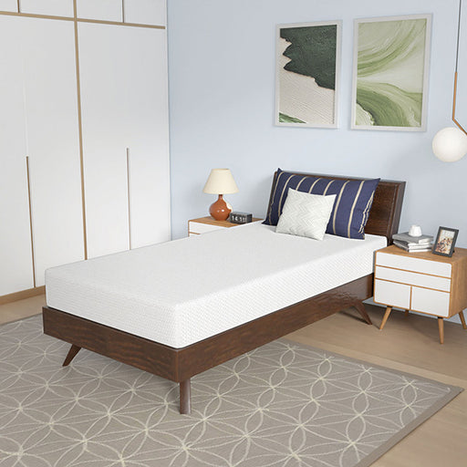 Nasturtium 8" Twin Bamboo Charcoal Infused Memory Foam - Furniture Home Store (Hanford, CA)