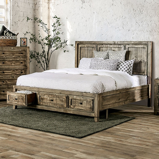 Oakridge Bed Brown & Grey - Furniture Home Store (Hanford, CA)