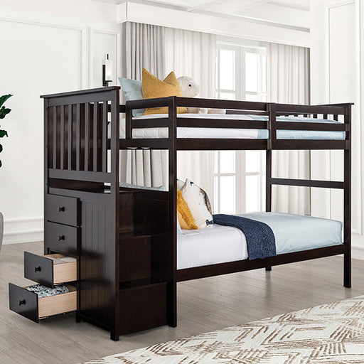 Ontario Twin/Twin Bunk Bed - Furniture Home Store (Hanford, CA)