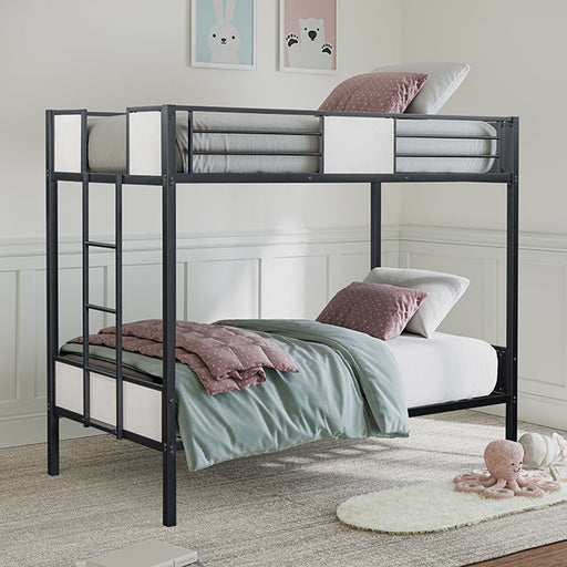 Molton Twin/Twin Metal Bunkbed - Furniture Home Store (Hanford, CA)