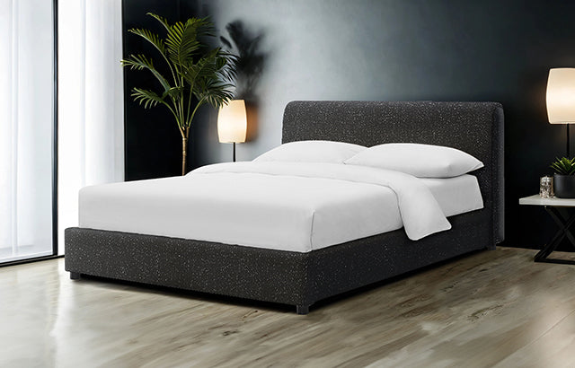Vertham E.King, Full, & Queen Bed White & Black - Furniture Home Store (Hanford, CA)