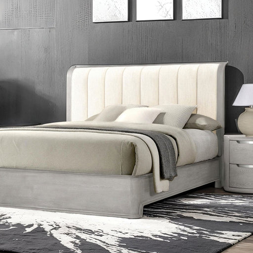 Osterley Queen & E.King Bed Grey & Black - Furniture Home Store (Hanford, CA)