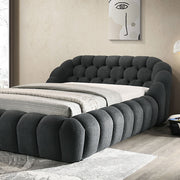 Newquay E.King & Queen Bed White, Grey, & Black - Furniture Home Store (Hanford, CA)