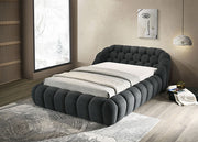 Newquay E.King & Queen Bed White, Grey, & Black - Furniture Home Store (Hanford, CA)
