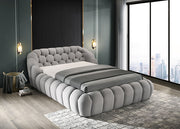 Newquay E.King & Queen Bed White, Grey, & Black - Furniture Home Store (Hanford, CA)