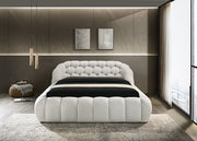Newquay E.King & Queen Bed White, Grey, & Black - Furniture Home Store (Hanford, CA)