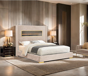 Danvers Bed Beige, Black, & Grey - Furniture Home Store (Hanford, CA)
