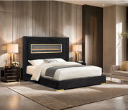 Danvers Bed Beige, Black, & Grey - Furniture Home Store (Hanford, CA)