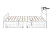 Nicoli Queen Metal Bed With Underbed Storage - Furniture Home Store (Hanford, CA)