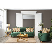 VERDANTE Emerald Green/Gold Sofa - Furniture Home Store (Hanford, CA)