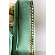 VERDANTE Emerald Green/Gold Sofa - Furniture Home Store (Hanford, CA)
