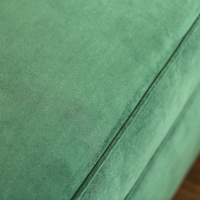 VERDANTE Emerald Green/Gold Sofa - Furniture Home Store (Hanford, CA)
