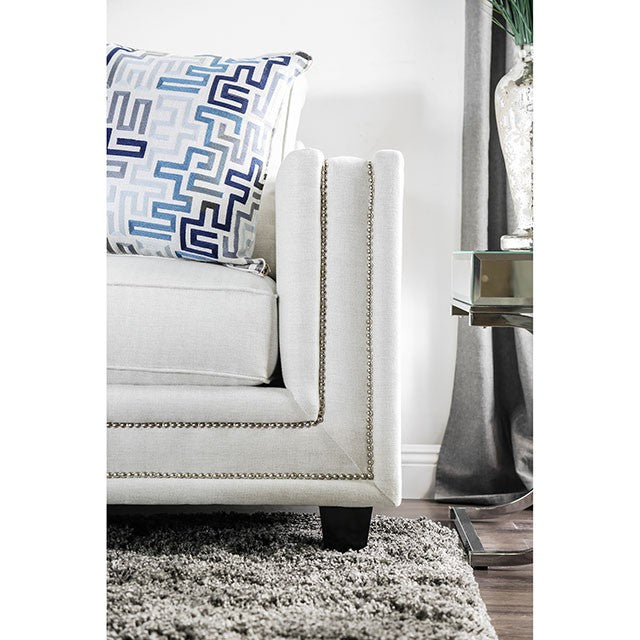 Ilse Off-White/Blue Sofa - Furniture Home Store (Hanford, CA)
