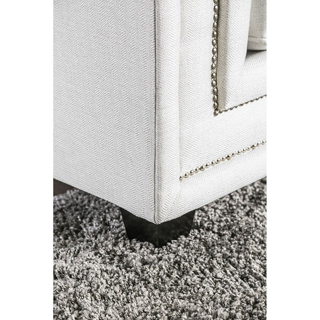 Ilse Off-White/Blue Sofa - Furniture Home Store (Hanford, CA)