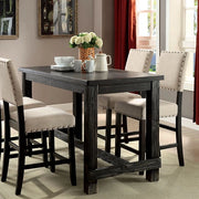 Sania III Antique Black 60" Counter Ht. Table - Furniture Home Store (Hanford, CA)