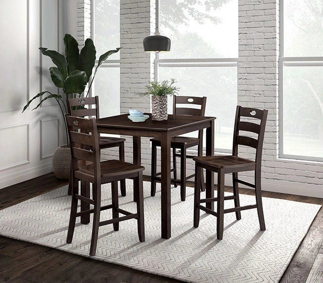 Lubbock 5 Pc. Counter Ht. Table Set - Furniture Home Store (Hanford, CA)