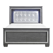 Allura (3)California King Bed, LED Lighting - Furniture Home Store (Hanford, CA)