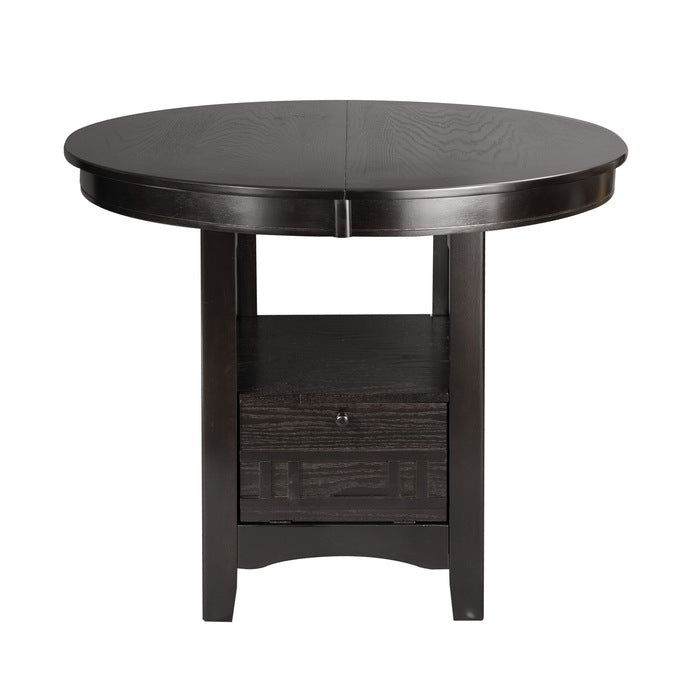 Junipero Round / Oval Counter Height Table with Storage Base - Furniture Home Store (Hanford, CA)
