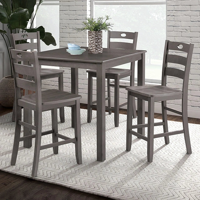 Lubbock 5 Pc. Counter Ht. Table Set - Furniture Home Store (Hanford, CA)