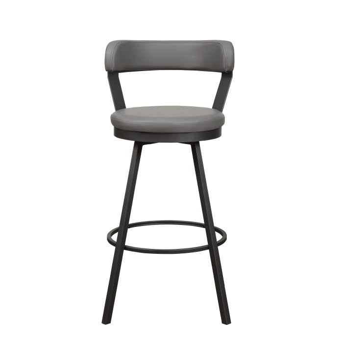 5566-29GY - Swivel Pub Height Chair, Gray - Furniture Home Store (Hanford, CA)