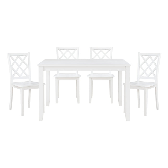 5892WT - 5-Piece Pack Dinette Set - Furniture Home Store (Hanford, CA)