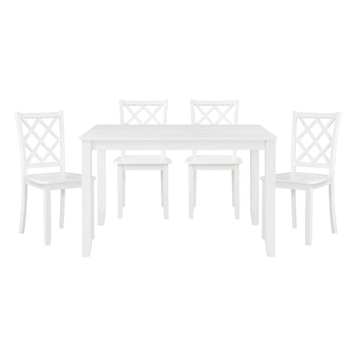 5892WT - 5-Piece Pack Dinette Set - Furniture Home Store (Hanford, CA)