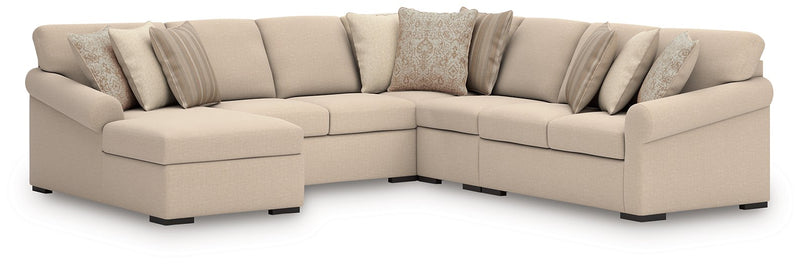 LadyMae Sectional with Chaise - Furniture Home Store (Hanford, CA)
