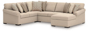 LadyMae Sectional with Chaise - Furniture Home Store (Hanford, CA)