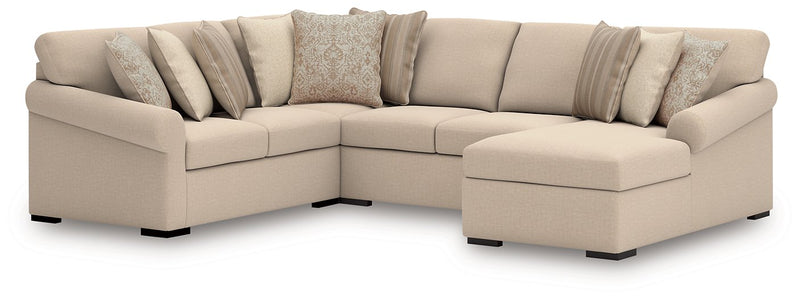 LadyMae Sectional with Chaise - Furniture Home Store (Hanford, CA)
