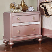 Ariston Rose Gold Night Stand - Furniture Home Store (Hanford, CA)