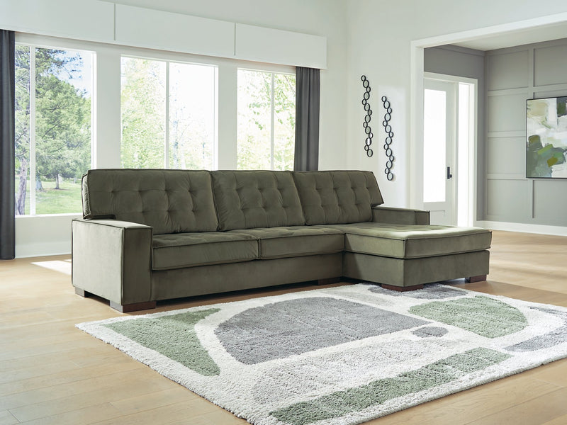 Caspian-Town Sectional with Chaise - Furniture Home Store (Hanford, CA)