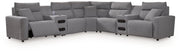 Modmax II Power Reclining Sectional with Audio Consoles - Furniture Home Store (Hanford, CA)