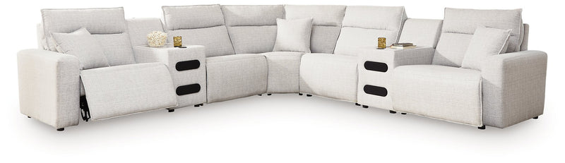 Modmax II Power Reclining Sectional with Audio Consoles - Furniture Home Store (Hanford, CA)