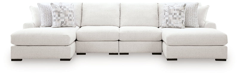 Misty-Lakes Double Chaise Sectional - Furniture Home Store (Hanford, CA)