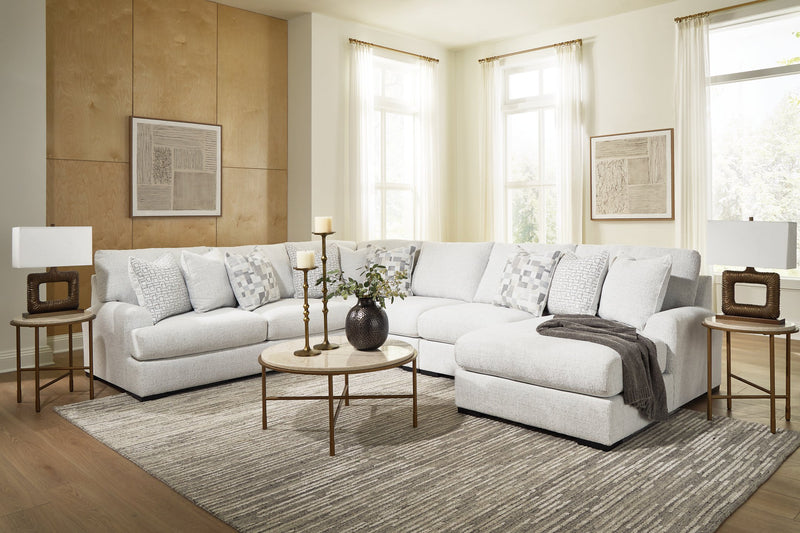 Misty-Lakes Sectional with Chaise - Furniture Home Store (Hanford, CA)