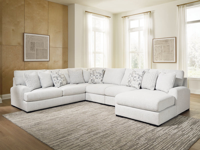 Misty-Lakes Sectional with Chaise - Furniture Home Store (Hanford, CA)
