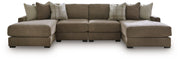 Camellia-Court Double Chaise Sectional - Furniture Home Store (Hanford, CA)
