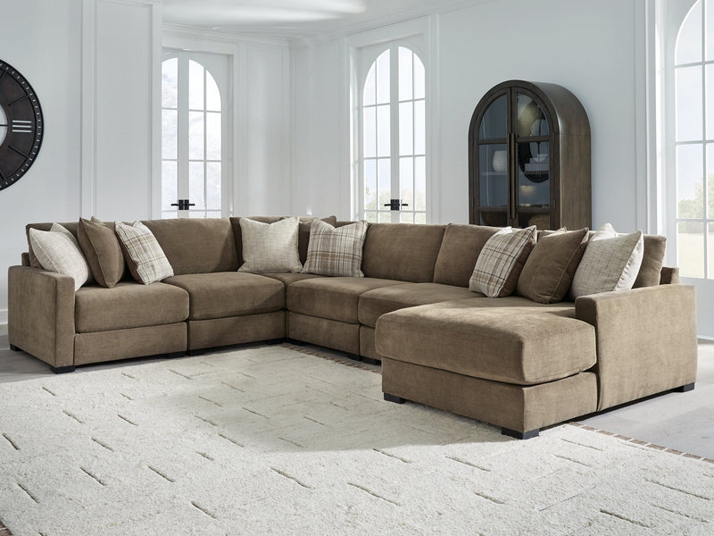 Camellia-Court Sectional with Chaise - Furniture Home Store (Hanford, CA)