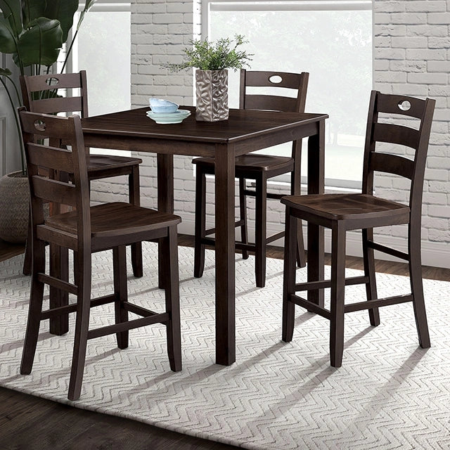 Lubbock 5 Pc. Counter Ht. Table Set - Furniture Home Store (Hanford, CA)