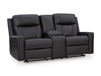 Mackmenville Reclining Loveseat with Console - Furniture Home Store (Hanford, CA)